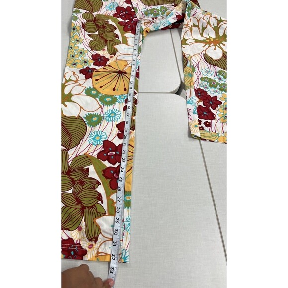 Max Mara Weekend (8) Floral Colorful pants wide leg spring preppy - Picture 6 of 9